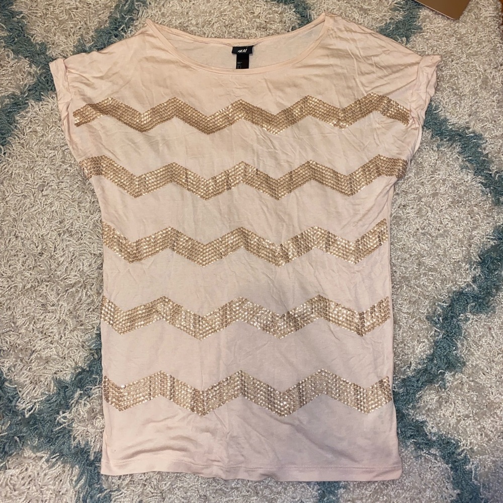 H&M sequin shirt